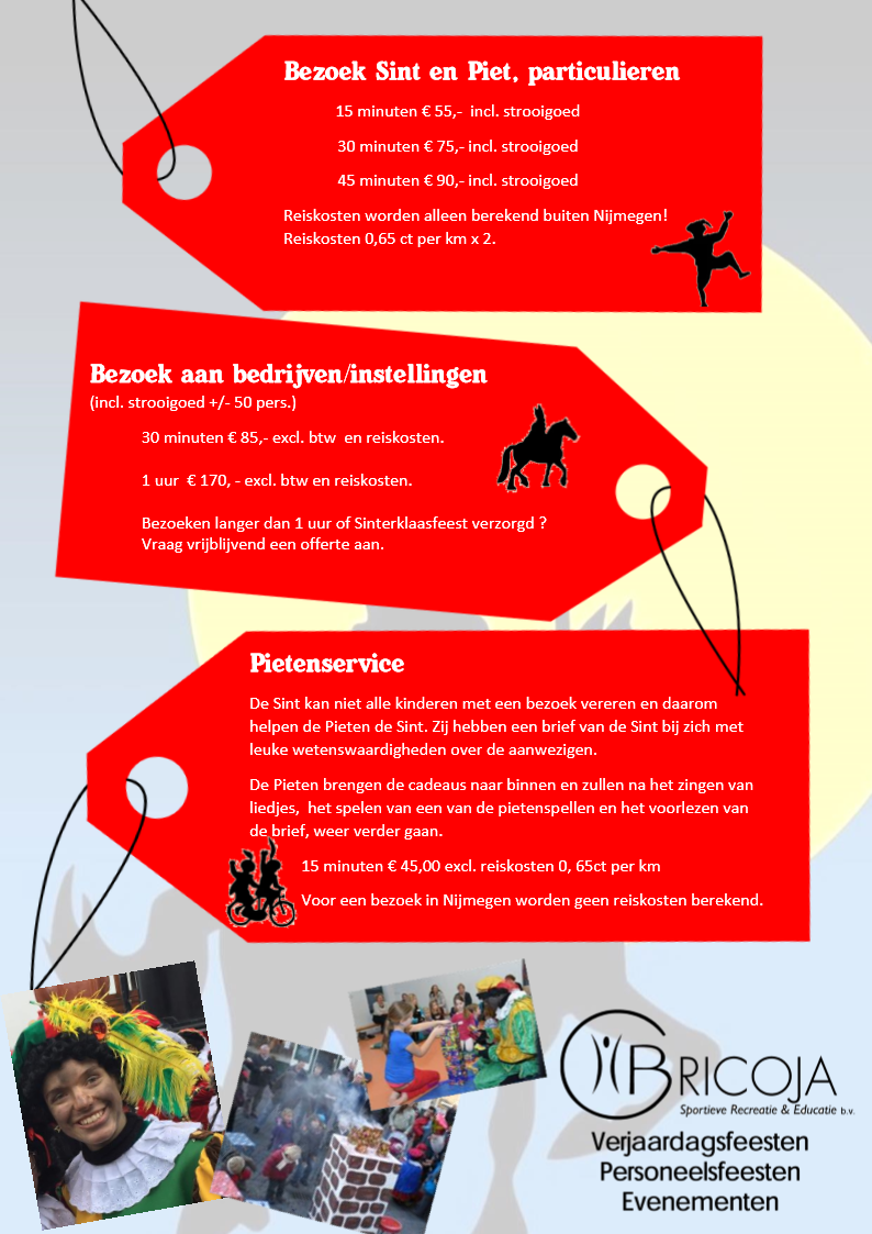 de agenda van sinterklaas